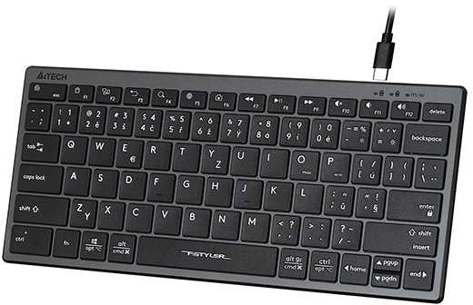 A4Tech FX51 Klaviatūra su laidu (USB) CZ, pilka