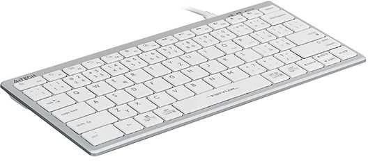 A4tech klaviatūra FX51, biuro klaviatūra, membrana, bevielė, CZ/SK, balta