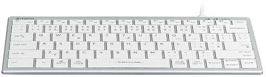 A4tech klaviatūra FX51, biuro klaviatūra, membrana, bevielė, CZ/SK, balta