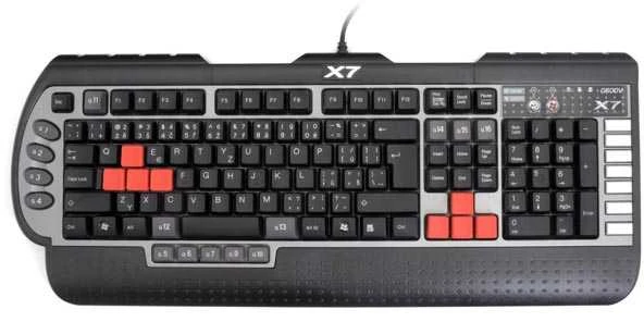A4tech G800V, profesionali žaidimų klaviatūra, USB, CZ