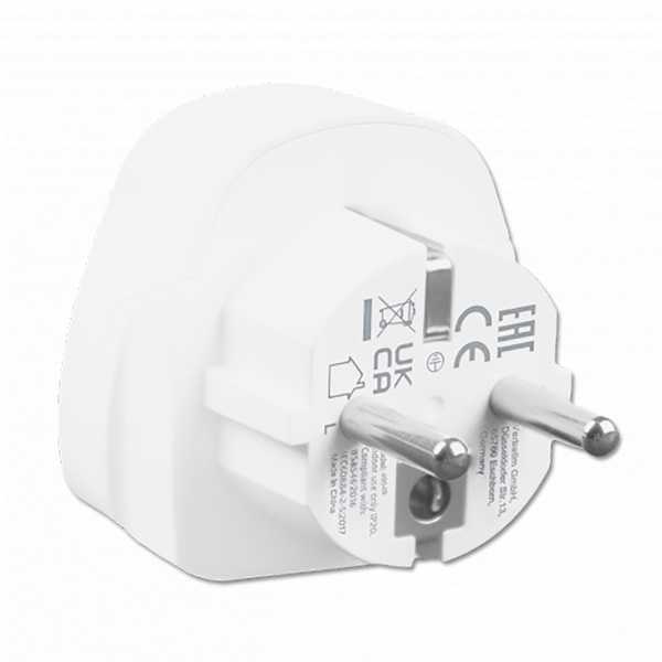 Verbatim kelioninis adapteris EU/UK/US WTEU-02 baltos spalvos 49549