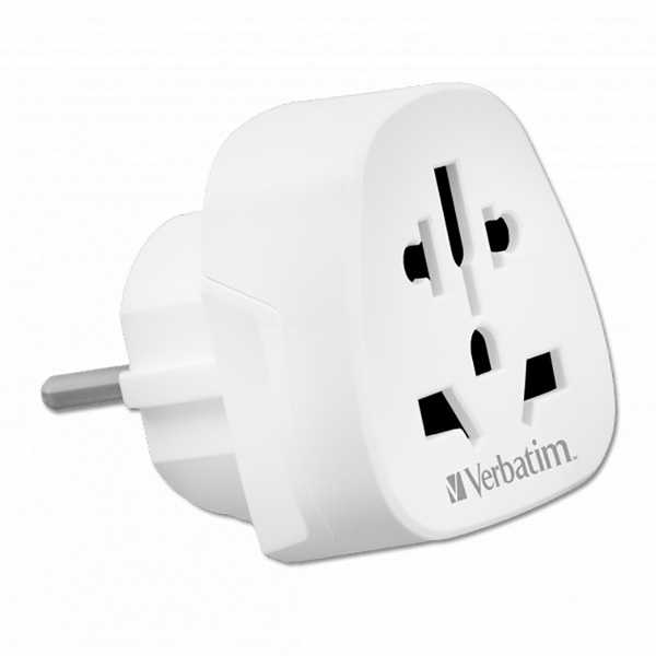 Verbatim kelioninis adapteris EU/UK/US WTEU-02 baltos spalvos 49549