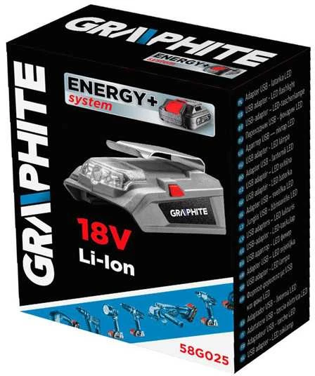 Graphite LED žibintuvėlio pakuotė 18V
