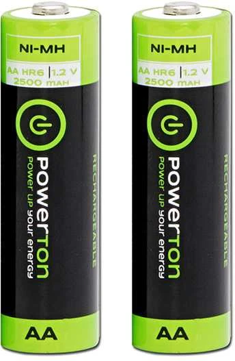 Powerton AA akumuliatoriai, 2500 mAh pora