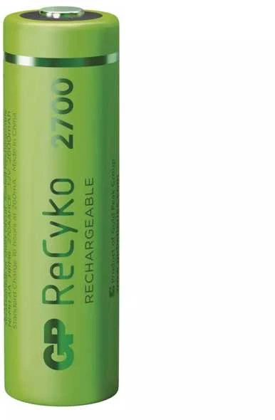 GP Baterija (AA) Įkraunamos NIMH R6/AA, 270AAHCE-R21, ReCyko (4 baterijos / lizdinė pakuotė), 2700 mAh