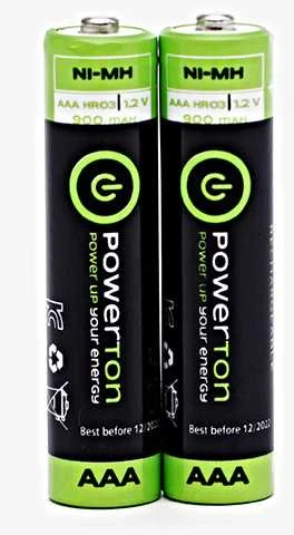 Powerton ENERGY RECHARGE Ni-MH akumuliatoriai AAA, 2 vnt. pakuotėje