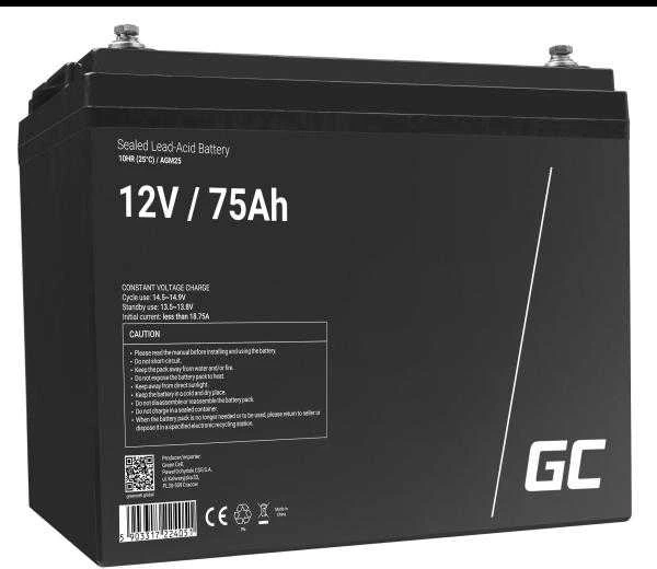 Žalias Cell Žalias Cell AGM akumuliatorius 12V 75Ah