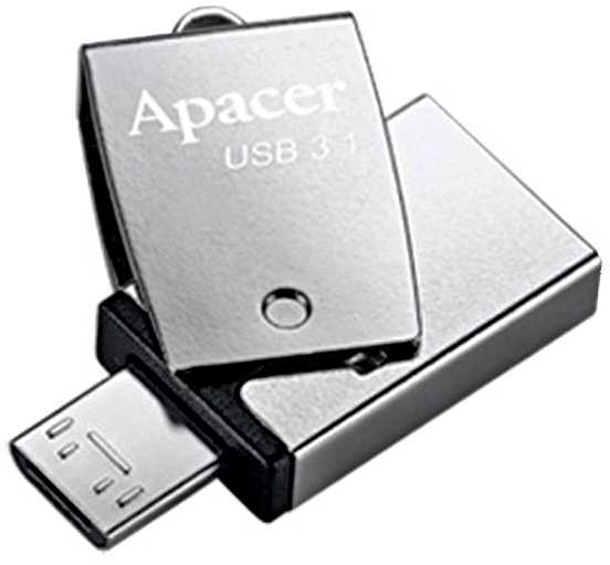 USB atmintinė Apacer AH750, 64 GB (AP64GAH750S-1)