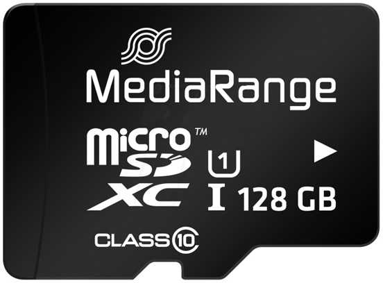 Atminties kortelė Karta MediaRange Micro SDXC 128 GB 10 klasės UHS-I/U1 (MR945)
