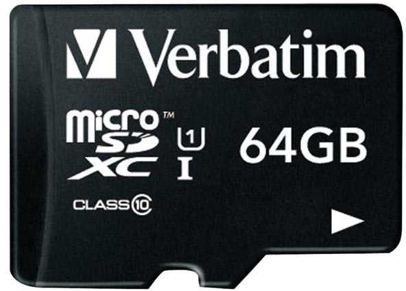 Verbatim Karta pamięci Micro Secure Digital Card Premium, 64GB, micro SDXC, 44084, UHS-I U1 (Class 10), su adapterm