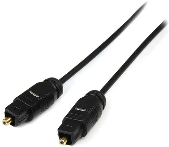 TOSLINK optinis kabelis 2m su apsauginiais dangteliais