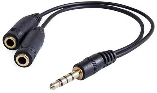 Roline 3,5 mm audio adapteris su dviem išvestimis