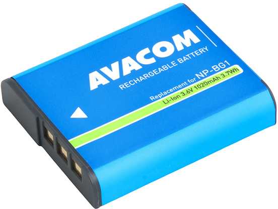 „Avacom“ SONY NP-BG1N baterija, ličio jonų, 3,6 V, 1020 mAh, 3,7 Wh, DISO-BG1-B1020