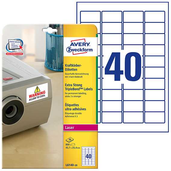 Avery Zweckform TripleBond 45,7 x 25,4 mm