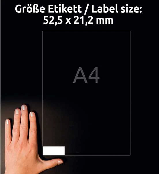 Avery Zweckform universalios lipnios etiketės 52,5 x 21,2 mm (3668)