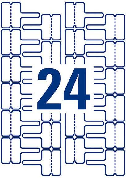 Avery Zweckform LABEL.ZF 7950 60X40 24/A4 KABELIO ŽYMĖJIMO ETIKETĖ - L7950-20