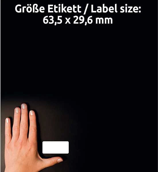 Plomby Avery Zweckform A4 63,5 x 29,6 mm