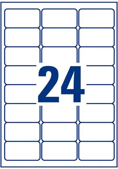 Avery Zweckform TIK.ZF 7970 FROZORIAMS 63,5X33,9MM ETIKETĖ - L7970- 25