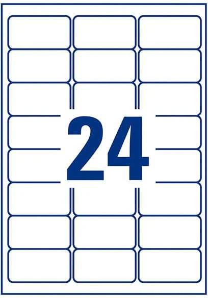 Avery Zweckform NoPeel A4 63,5 x 33,9 mm