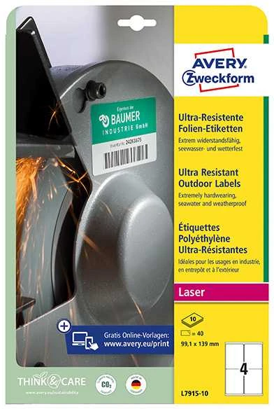 Avery Zweckform LABEL ZF 7915 99.1X139 10 ARK. LAUKO ETIKETĖ - 7915-10