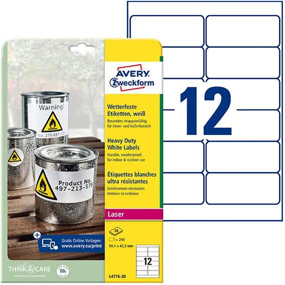 Avery Zweckform Heavy Duty 99,1 x 42,3 mm