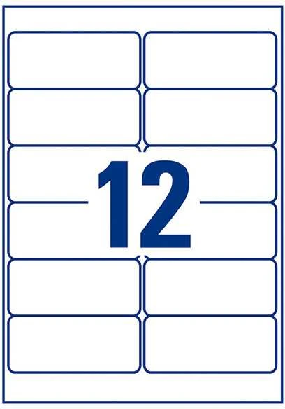 Avery Zweckform skaidrios adresų etiketės 99,1 x 42,3 mm (L4772-25)