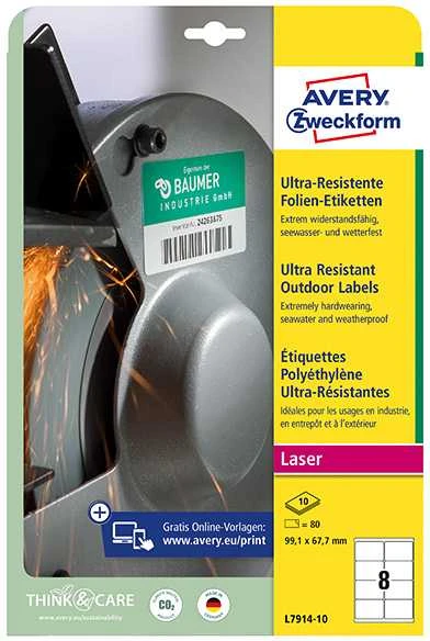 Avery Zweckform LABELSZF 7914 99,1X67,7 10 ARK. LAUKO ETIKETĖ - 7914-10