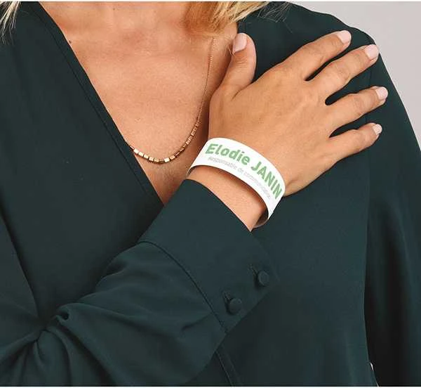 Avery Zweckform Spausdinamos identifikavimo apyrankės A4 10 lapų 265 x 18 mm balta poliesterio folija