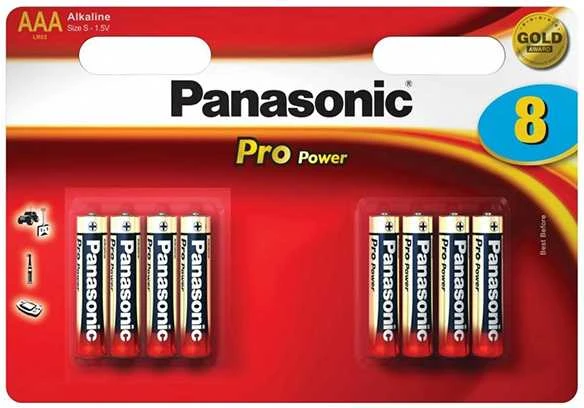Panasonic PANASONIC Alkalikcé baterijos Pro Power LR03PPG / 8BW AAA 1,5V (BLISTR 8ks) (80265909) - 847081