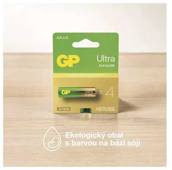 GP Ultra vienkartinės šarminės AAA baterijos, 8 vnt. pakuotė
