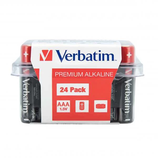 1x24 Verbatim šarminė baterija Micro AAA LR 03 PVC dėžutė 49504