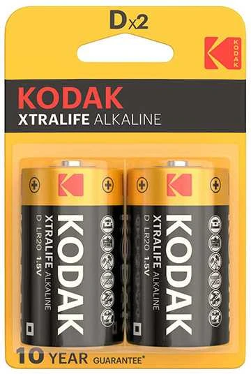 Kodak D tipo šarminės baterijos (2 vnt. pakuotė)