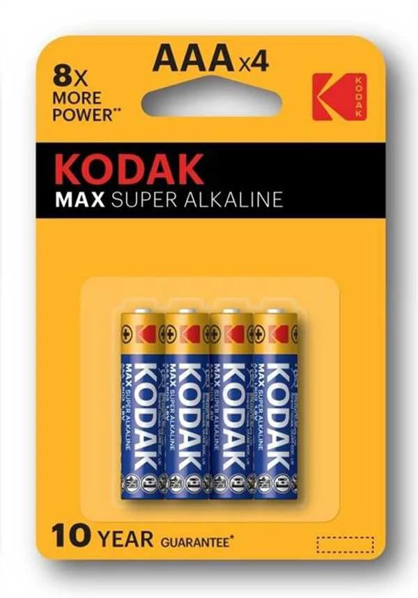 Kodak Max AAA šarminės baterijos, 4 vnt. pakuotė