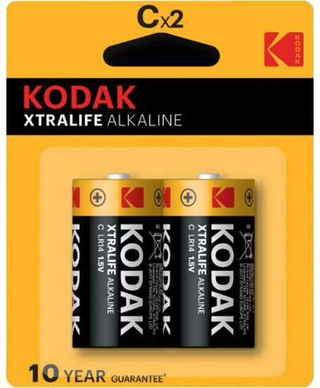 Kodak C tipo šarminės baterijos, 2 vnt. pakuotė