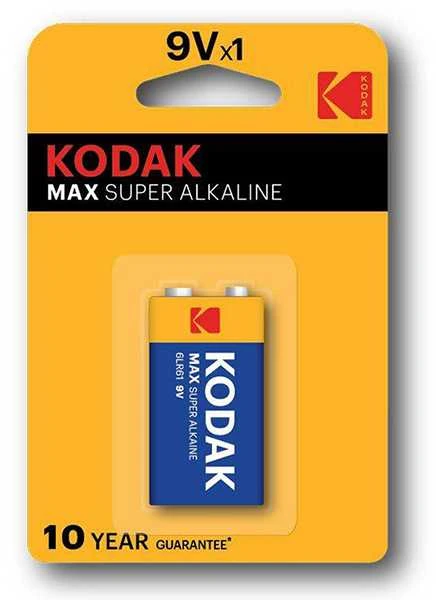 KODAK Max 6LR61 9V Elementas