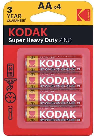 Kodak AA R6 elementai pakuotėje