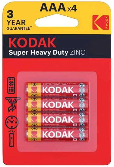 Kodak AAA cinko elementai 4 vnt pakuotėje