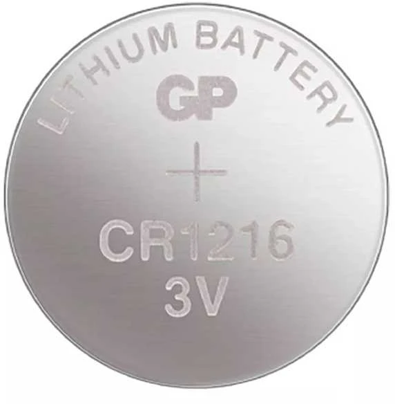 GP vienkartinės ličio baterijos CR1216, 1 vnt. pakuotė