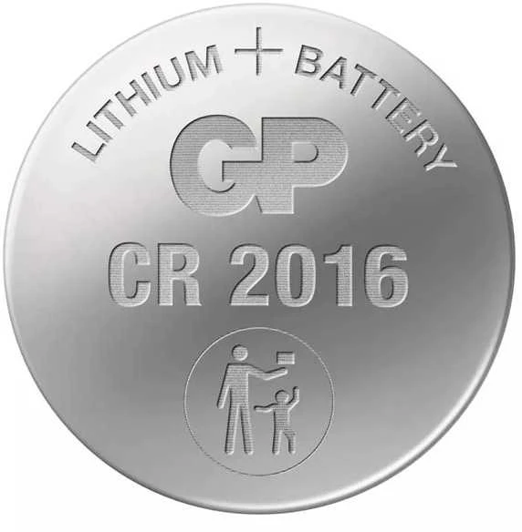 Išpūskite 3V CR2016 GP lichio bateriją