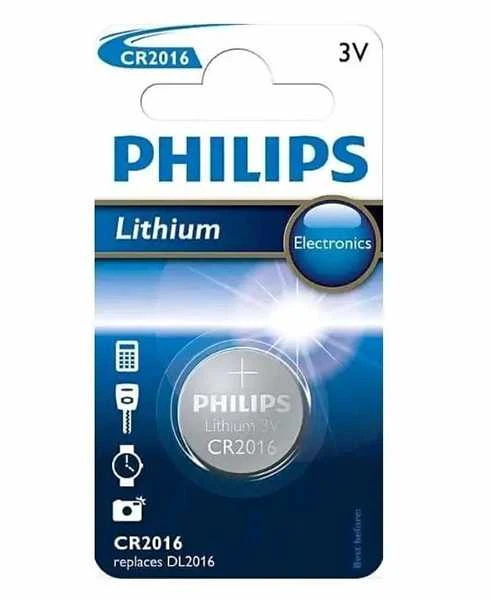PHILIPS Lithium CR2016 /elementas