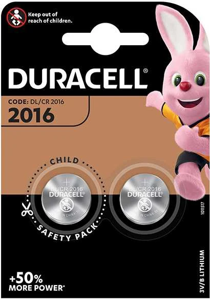 Duracell DL2016, CR2016, 6016, E-CR2016, SB-T11 3V 2B ličio baterija
