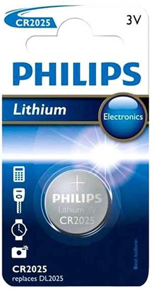 PHILIPS Lithium CR2025 /elementas