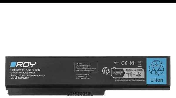 Green Cell Žalias Cell Baterija RDY PA3817U-1BRS PA3818U-1BAS į Toshiba Satellite C650 C650D C660 C660D C665 L750 L750D L755D L770 L775