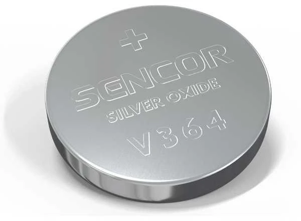 Sencor vienkartinės sidabrinės baterijos SR621SW, 1 vnt. pakuotė