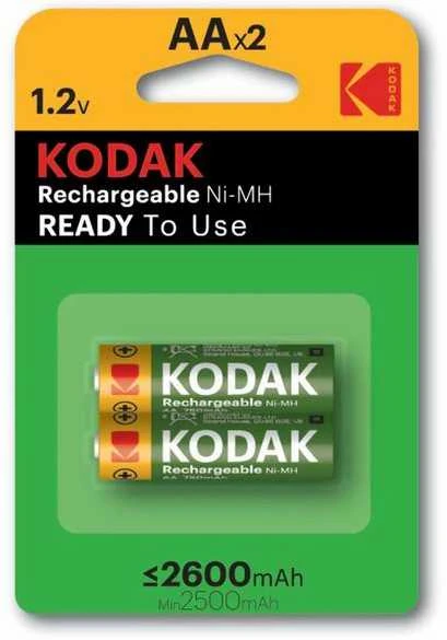 Kodak Ni-MH AA baterijos, 2 vienetų pakuotė