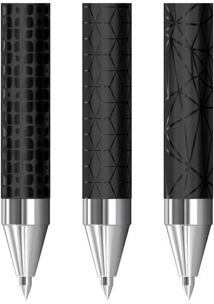 Berlingo, pióro kulkowe, mėlyna, 24szt, 0.7mm, Double Juodas