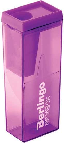 Berlingo NeonBox violetinis drožtukas su konteineriu