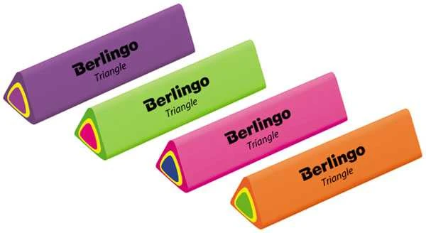Berlingo Eraser termoplastinė spalva 36 vnt. Trikampis