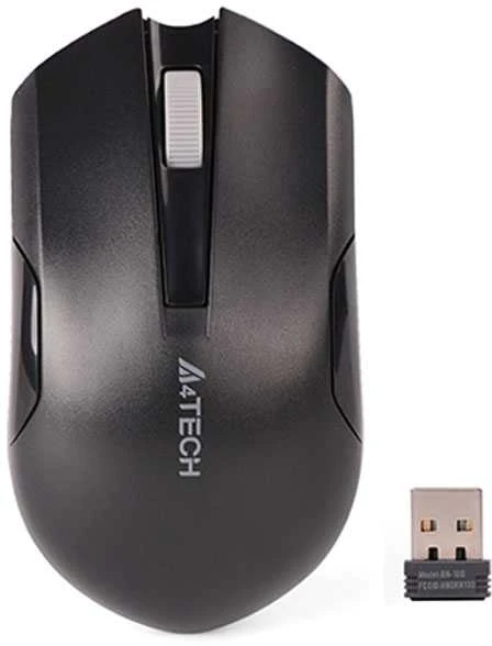 A4Tech Pelė G3-200NS Wireless, No, Juodas, Yes, Belaidė jungtis