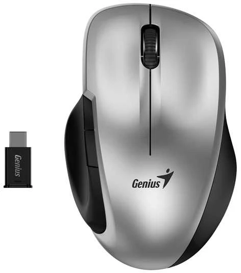Genius Ergo 8200S belaidė optinė pelė su USB-C jungtimi, sidabrinė